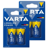 Varta Longlife Power LR14 / C Alkaline Batterij 4 stuks