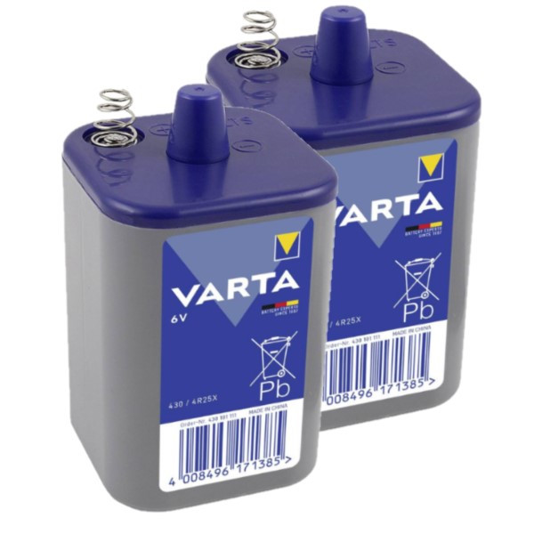 Varta Longlife Zink-kool 4R25X / 4R25 / 430 batterijen (6V, 7.5Ah, 2 stuks)  AVA00648 - 1