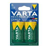 Varta Oplaadbare D / HR20 Ni-Mh Batterijen (2 stuks, 3000 mAh)  AVA00139