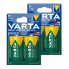 Varta Oplaadbare D / HR20 Ni-Mh Batterijen (4 stuks, 3000 mAh)