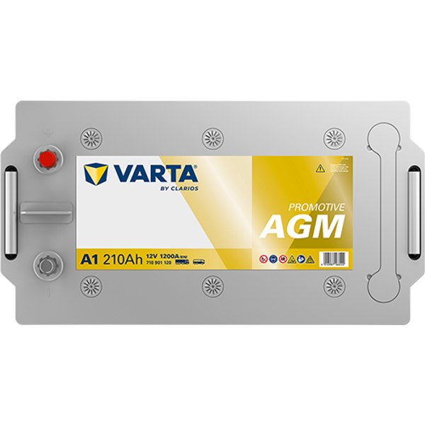 Varta ProMotive AGM A1 / 710 901 120 accu (12V, 210Ah, 1200A) AVA00728 - 4