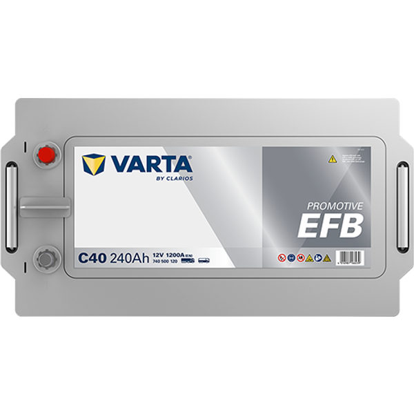 Varta ProMotive EFB C40 / 740 500 120 accu (12V, 240Ah, 1200A) AVA00727 - 4