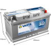 Varta ProMotive SLI F10 / 588 038 068 accu (12V, 88Ah, 680A) AVA00712 - 2