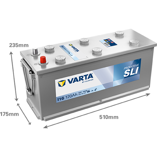 Varta ProMotive SLI I16 / 620 109 076 accu (12V, 120Ah, 760A) AVA00718 - 2