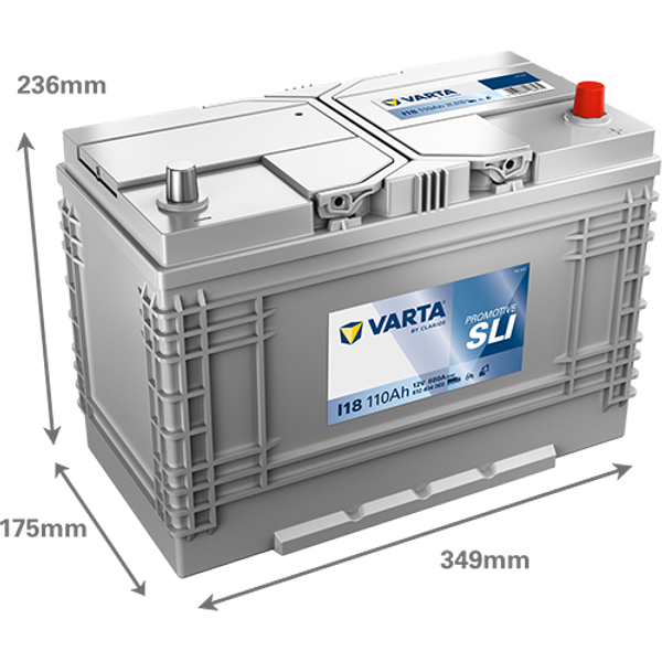 Varta ProMotive SLI I18 / 610 404 068 accu (12V, 110Ah, 680A)  AVA00298 - 2
