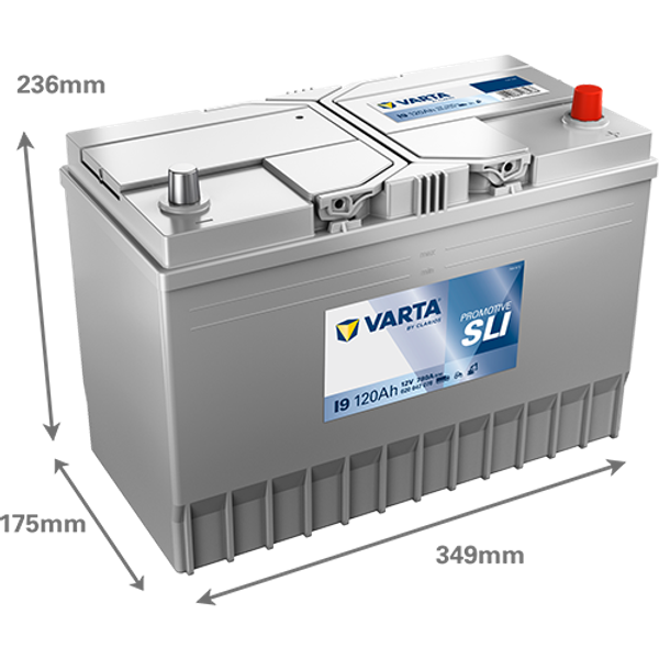 Varta ProMotive SLI I9 / 620 047 078 accu (12V, 120Ah, 780A) AVA00717 - 2
