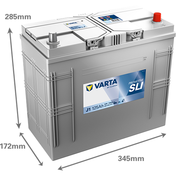 Varta ProMotive SLI J1 / 625 012 072 accu (12V, 125Ah, 720A)  AVA00300 - 2