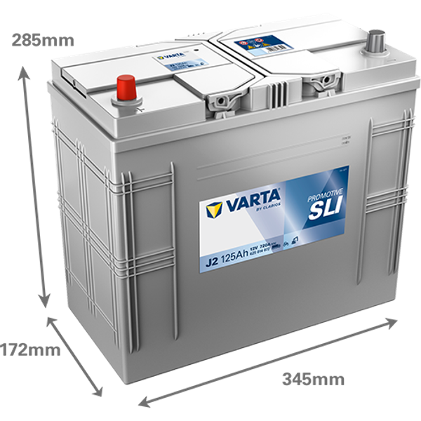 Varta ProMotive SLI J2 / 625 014 072 accu (12V, 125 Ah, 720A)  AVA00297 - 2
