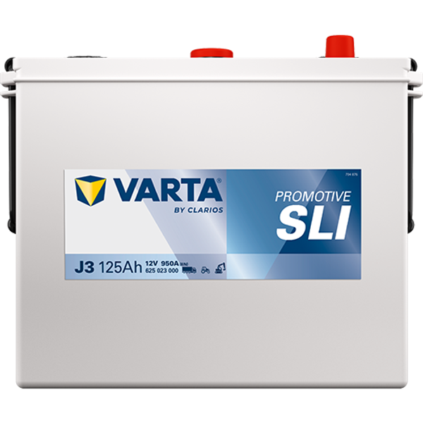 Varta ProMotive SLI J3 / 625 023 000 accu (12V, 125Ah, 950A)  AVA00333 - 1