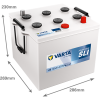 Varta ProMotive SLI J3 / 625 023 000 accu (12V, 125Ah, 950A)  AVA00333 - 2