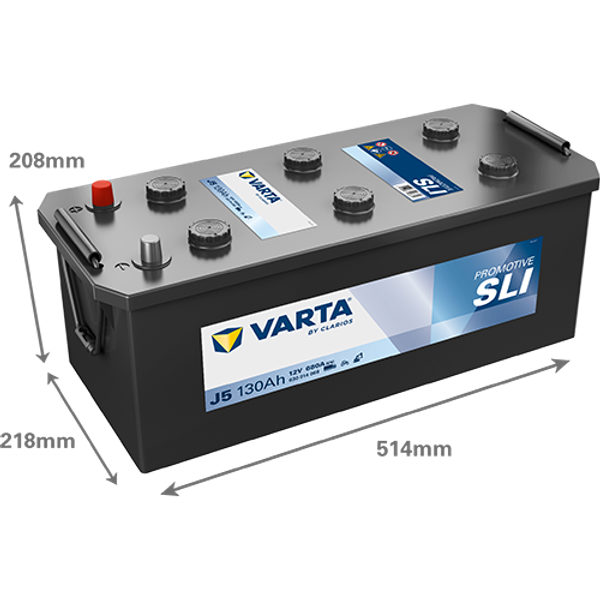 Varta ProMotive SLI J5 / 630 014 068 accu (12V, 130Ah, 680A)  AVA00290 - 2