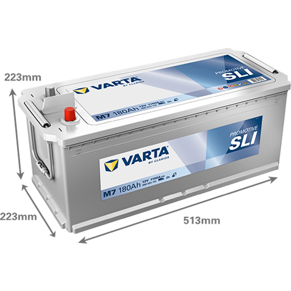 Varta ProMotive SLI M7 / 680 033 110 accu (12V, 180Ah, 1100A)  AVA00303 - 2