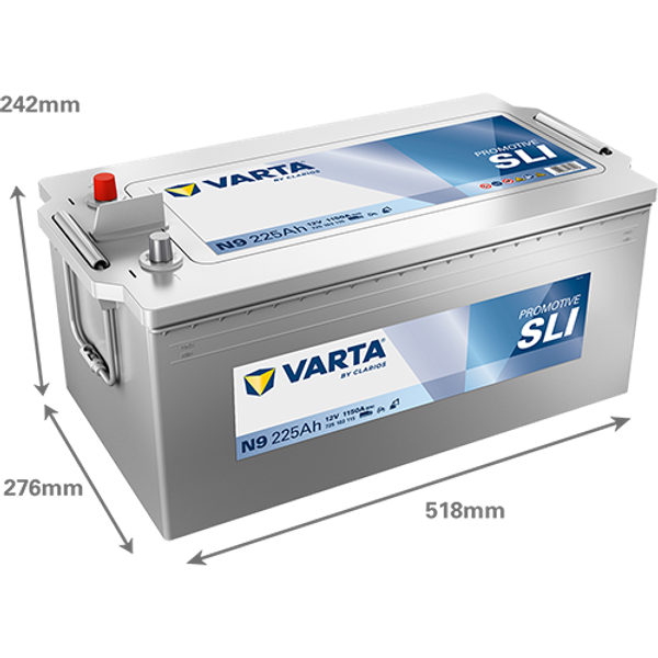 Varta ProMotive SLI N9 / 725 103 115 accu (12V, 200Ah, 1050A)  AVA00296 - 2