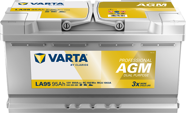 Varta Professional AGM Dual Purpose LA95 / 840 095 085 accu (12V, 95Ah, 850A)  AVA00249 - 1