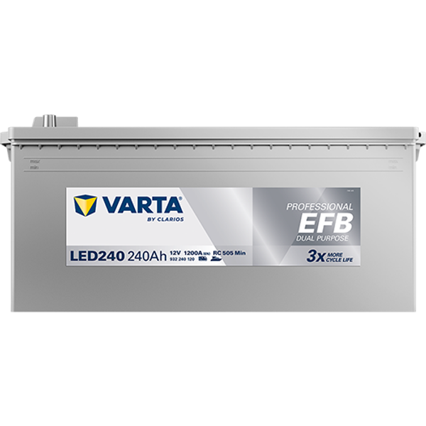 Varta Professional EFB Dual Purpose LED240 / 930 240 120 accu (12V, 240Ah, 1200A)  AVA00328 - 1