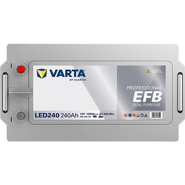 Varta Professional EFB Dual Purpose LED240 / 930 240 120 accu (12V, 240Ah, 1200A)  AVA00328 - 3