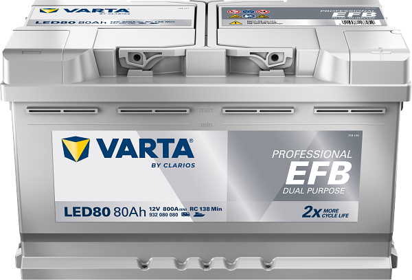 Varta Professional EFB Dual Purpose LED80 / 930 080 080 accu (12V, 80Ah, 800A)  AVA00329 - 4