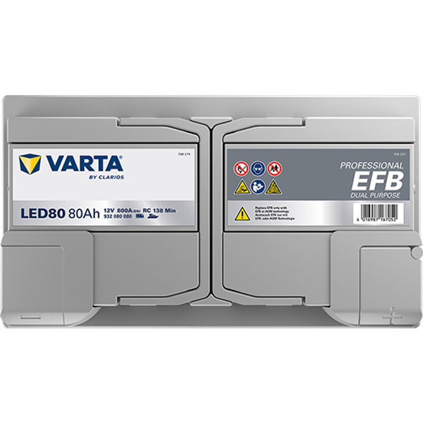 Varta Professional EFB Dual Purpose LED80 / 930 080 080 accu (12V, 80Ah, 800A)  AVA00329 - 3