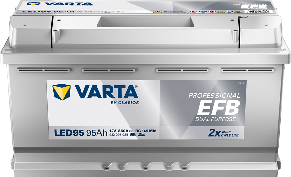 Varta Professional EFB Dual Purpose LED95 / 930 095 085 accu (12V, 95Ah, 850A)  AVA00325 - 4
