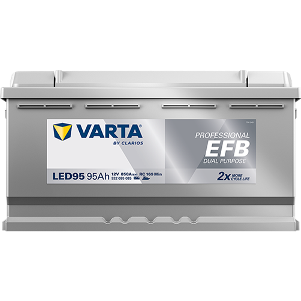 Varta Professional EFB Dual Purpose LED95 / 930 095 085 accu (12V, 95Ah, 850A)  AVA00325 - 1