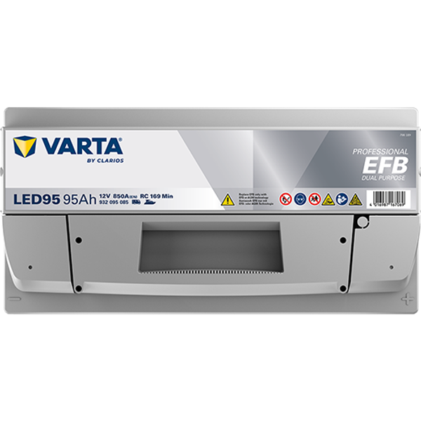 Varta Professional EFB Dual Purpose LED95 / 930 095 085 accu (12V, 95Ah, 850A)  AVA00325 - 3
