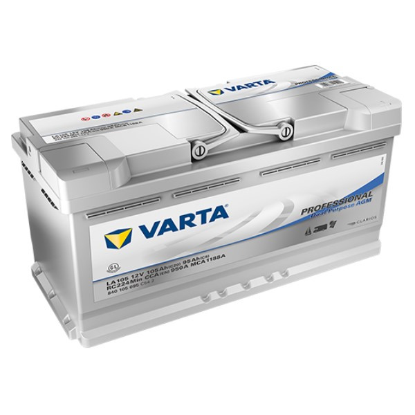Varta Professional LA105 / 840 105 095 Dual Purpose AGM accu (12V, 105Ah, 950A)  AVA00247 - 1