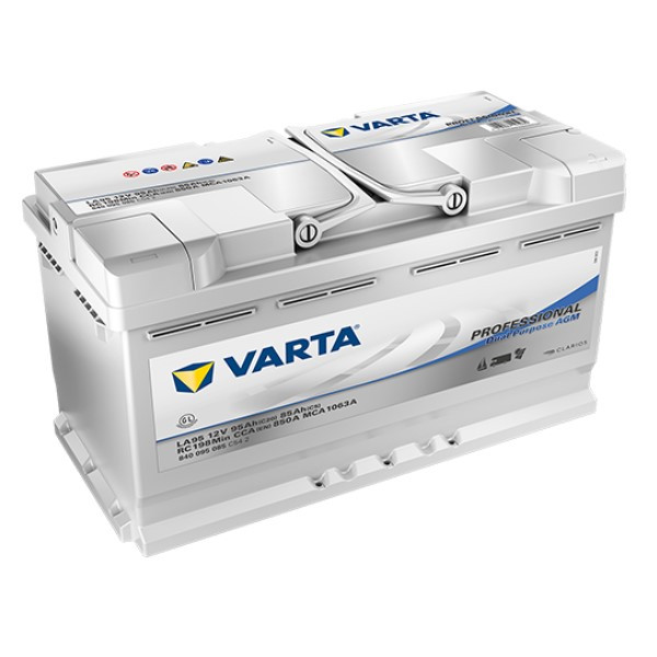 Varta Professional LA95 / 840 095 085 Dual Purpose AGM accu (12V, 95Ah, 850A)  AVA00249 - 1