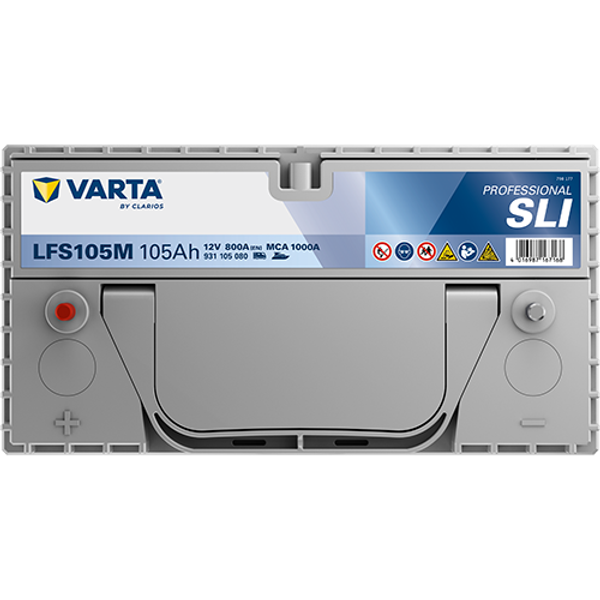 Varta Professional SLI LFS105M / 820 055 080 (12V, 105Ah, 800A) AVA00731 - 3
