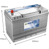 Varta Professional SLI LFS105N / 820 054 080 (12V, 105Ah, 800A) AVA00730 - 2