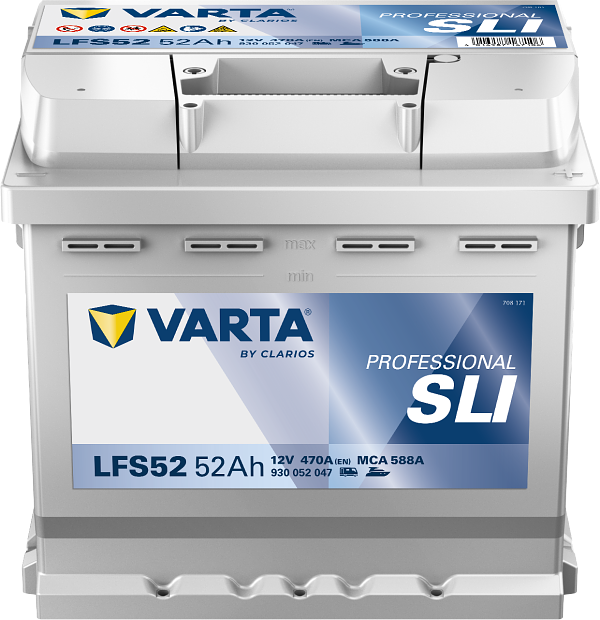 Varta Professional SLI LFS52 / 930 052 047 (12V, 52Ah, 470A)  AVA00607 - 3