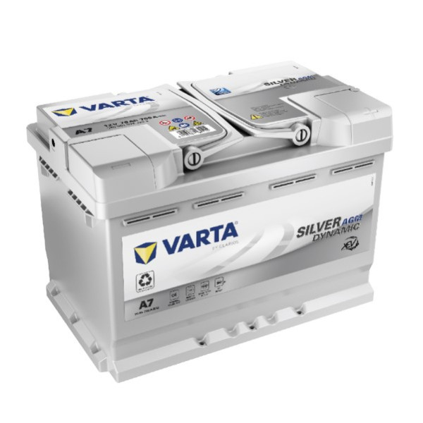 Varta Silver Dynamic A7 (E39) / 570 901 076 / S5 A08 AGM start-stop accu (12V, 70Ah, 760A)  AVA00193 - 1