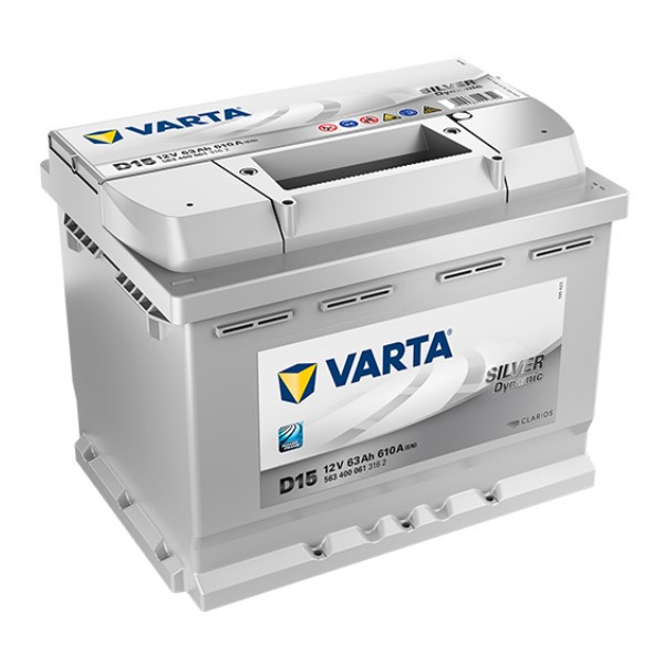 Varta Silver Dynamic D15 / 563 400 061 / S5 005 (12V, 63Ah, 610A)  AVA00595 - 1