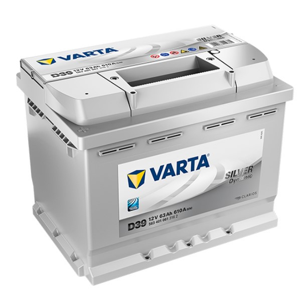 Varta Silver Dynamic D39 / 563 401 061 / S5 006 (12V, 63Ah, 610A)  AVA00590 - 1