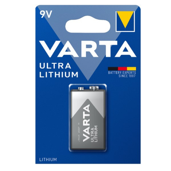 Varta Ultra 6FR61 / 9V E-Block Lithium  Batterij (1 stuk)  AVA00164 - 1