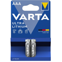 Varta Ultra Lithium FR03 / AAA batterij 2 stuks  AVA00195