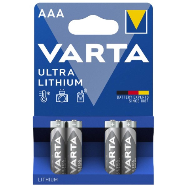 salaris geïrriteerd raken Anoniem Varta Ultra Lithium FR03 / AAA batterij 4 stuks Varta 123accu.nl