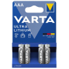 Varta Ultra Lithium FR03 / AAA batterij 4 stuks