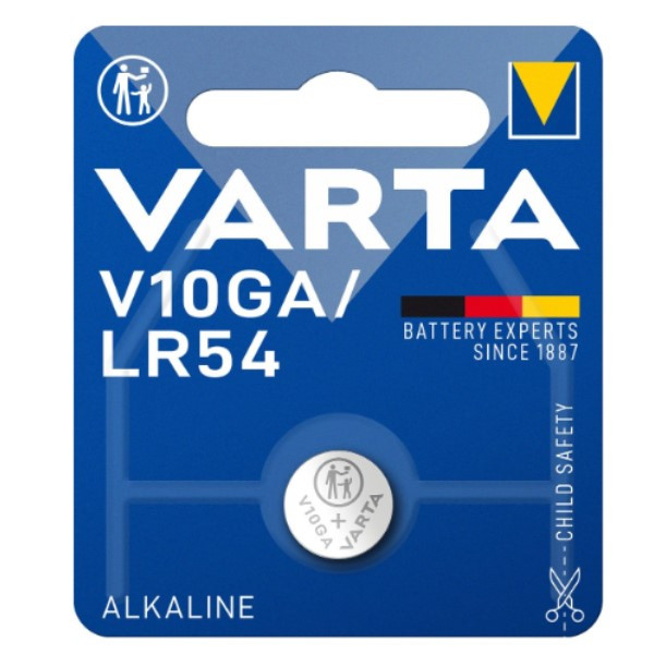Varta V10GA / LR54 / 189 Alkaline knoopcel batterij 1 stuk  AVA00046 - 1