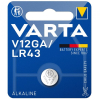 Varta V12GA / LR43 / 186 Alkaline knoopcel batterij 1 stuk