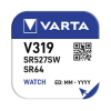 Varta V319 / SR527SW / SR64 / zilveroxide knoopcel batterij 1 stuk  AVA00004 - 3