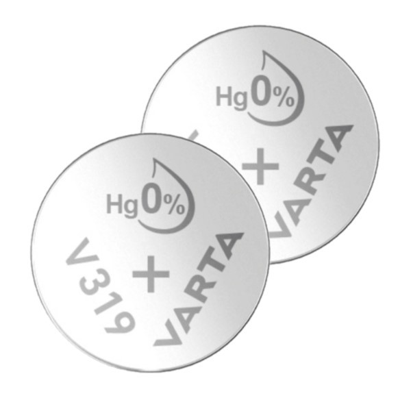 Varta V319 / SR527SW / SR64 / zilveroxide knoopcel batterij 2 stuks  AVA00529 - 1