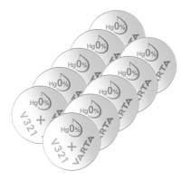 Varta V321 / SR616SW / SR65 zilveroxide knoopcel batterij 10 stuks  AVA00539
