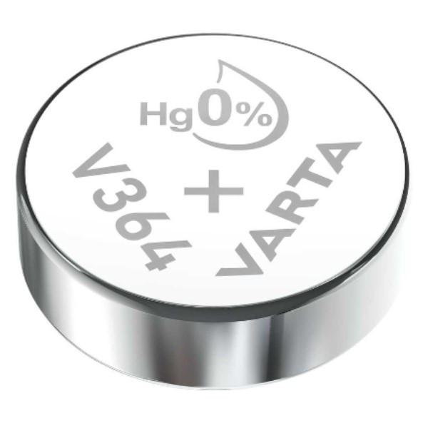 Varta V364 / SR621SW / SR60 zilveroxide knoopcel batterij 1 stuk  AVA00017 - 1