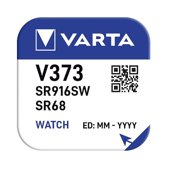 Varta V373 / SR916SW / SR68 zilveroxide knoopcel batterij 1 stuk AVA00020 - 3