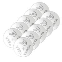 Varta V386 / SR1142W / SR43 zilveroxide knoopcel batterij 10 stuks  AVA00560