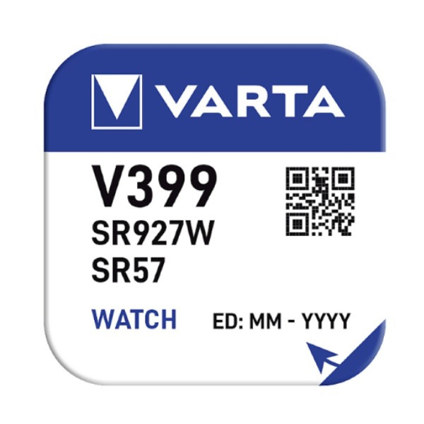 Varta V399 / SR927SW / SR57 zilveroxide knoopcel batterij 1 stuk  AVA00032 - 4