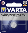 Varta V8GS / SR55 / V391 zilveroxide knoopcel batterij 1 stuk  AVA00304