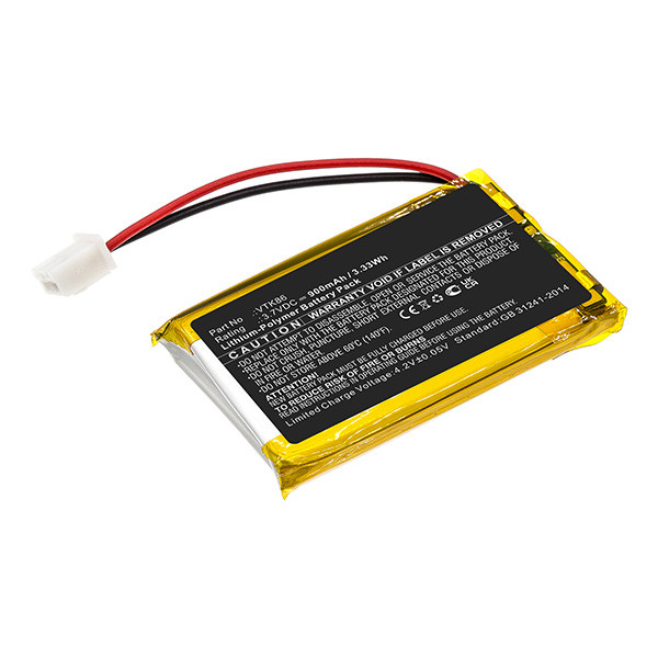 Velocitek VTK86 / HZT063048PL accu (3.7 V, 900 mAh, 123accu huismerk)  AVE00225 - 1