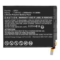 VeriFone BPK278-502 / BPK278-502-01-A accu (3.7 V, 6800 mAh, 123accu huismerk) AVE00260