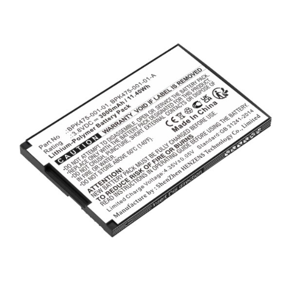 VeriFone BPK475-001 / BPK475-001-01-A accu (3.8 V, 3000 mAh, 123accu huismerk)  AVE00237 - 1
